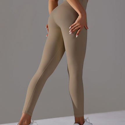 Aelina | Women’s Seamless Leggings – Minimalist Performance Fit - Brown