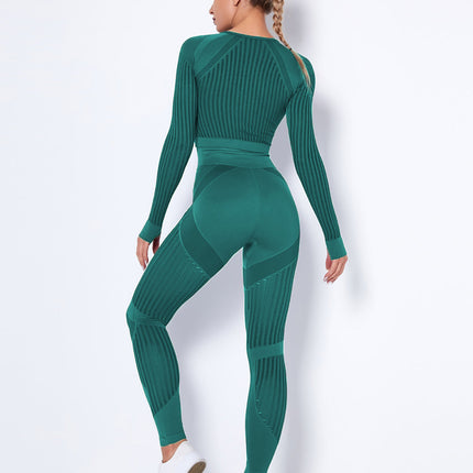 Aether | Women’s Long Sleeve Top – Sculpted Seamless Fit - Teal