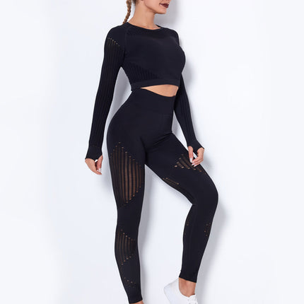 Aether | Women’s Sculpted Motion Leggings – Seamless Active Fit - Black