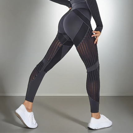 Aether | Women’s Sculpted Motion Leggings – Seamless Active Fit - Dark Gray