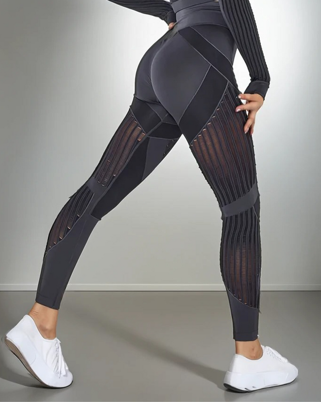 Aether | Women’s Sculpted Motion Leggings – Seamless Active Fit - Dark Gray