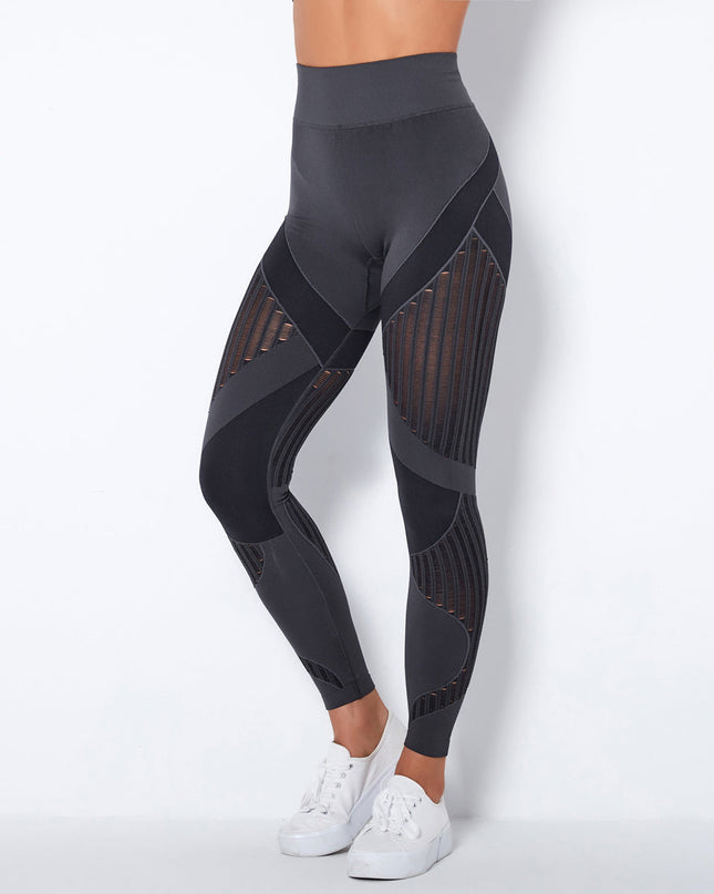 Aether | Women’s Sculpted Motion Leggings – Seamless Active Fit - Dark Gray