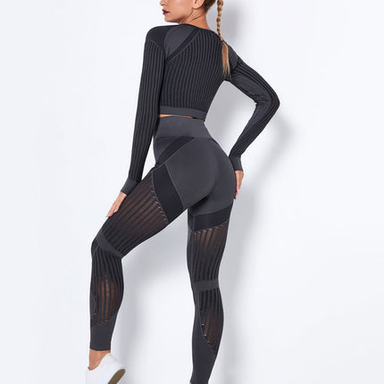 Aether | Women’s Sculpted Motion Leggings – Seamless Active Fit - Dark Gray
