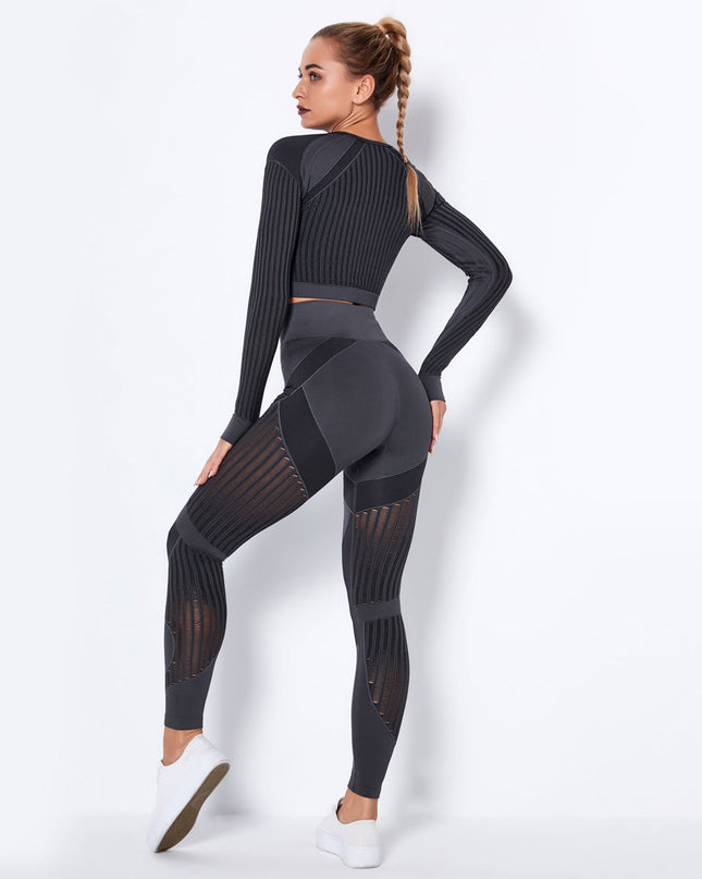 Aether | Women’s Sculpted Motion Leggings – Seamless Active Fit - Dark Gray