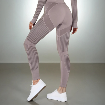 Aether | Women’s Sculpted Motion Leggings – Seamless Active Fit –  Dusty Gray