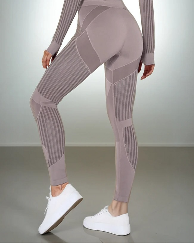 Aether | Women’s Sculpted Motion Leggings – Seamless Active Fit –  Dusty Gray