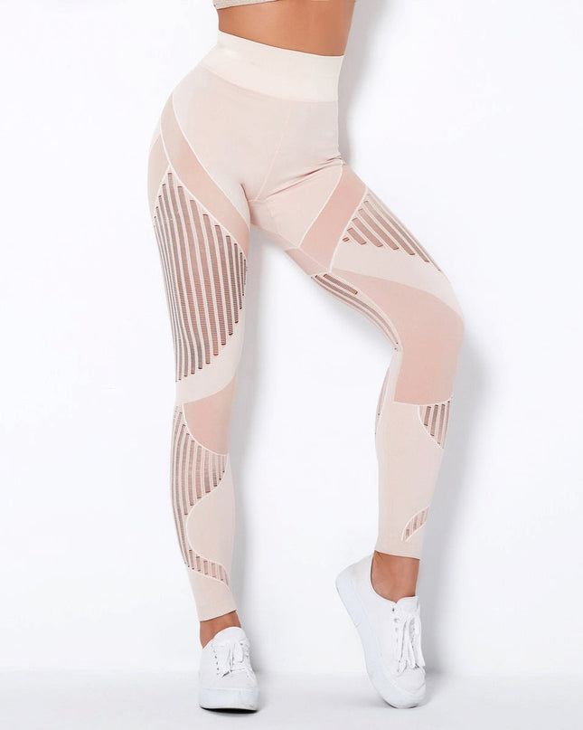 Aether | Women’s Sculpted Motion Leggings – Seamless Active Fit - Khaki