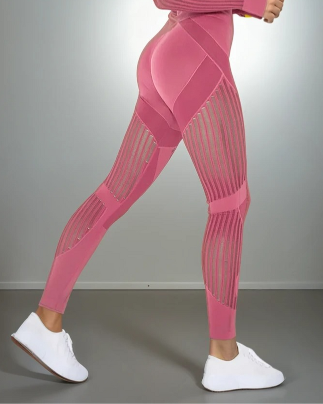 Aether | Women’s Sculpted Motion Leggings – Seamless Active Fit –  Pink
