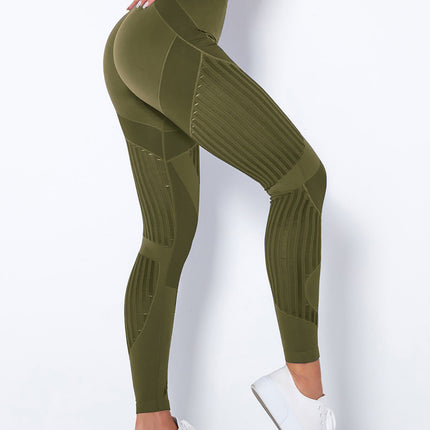 Aether | Women’s Sculpted Motion Leggings – Seamless Active Fit – Army Green