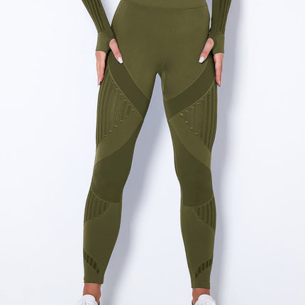 Aether | Women’s Sculpted Motion Leggings – Seamless Active Fit – Army Green