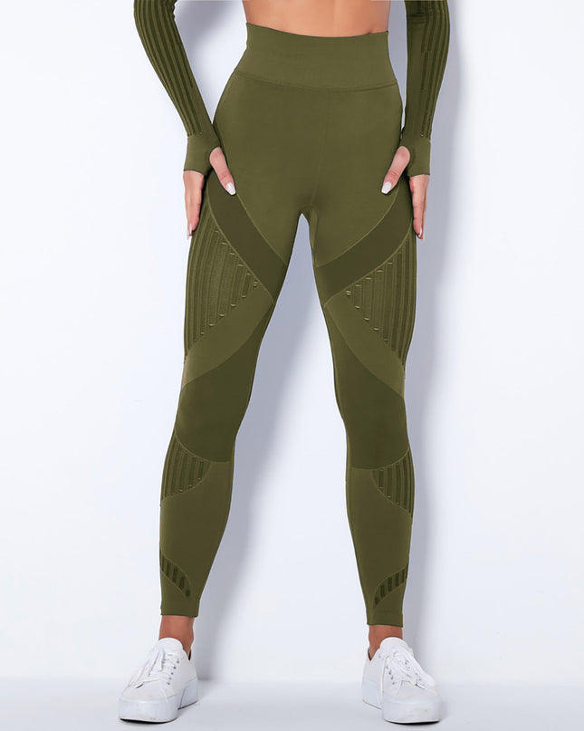 Aether | Women’s Sculpted Motion Leggings – Seamless Active Fit – Army Green