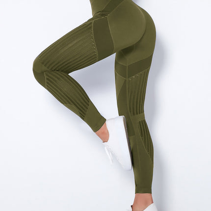 Aether | Women’s Sculpted Motion Leggings – Seamless Active Fit – Army Green