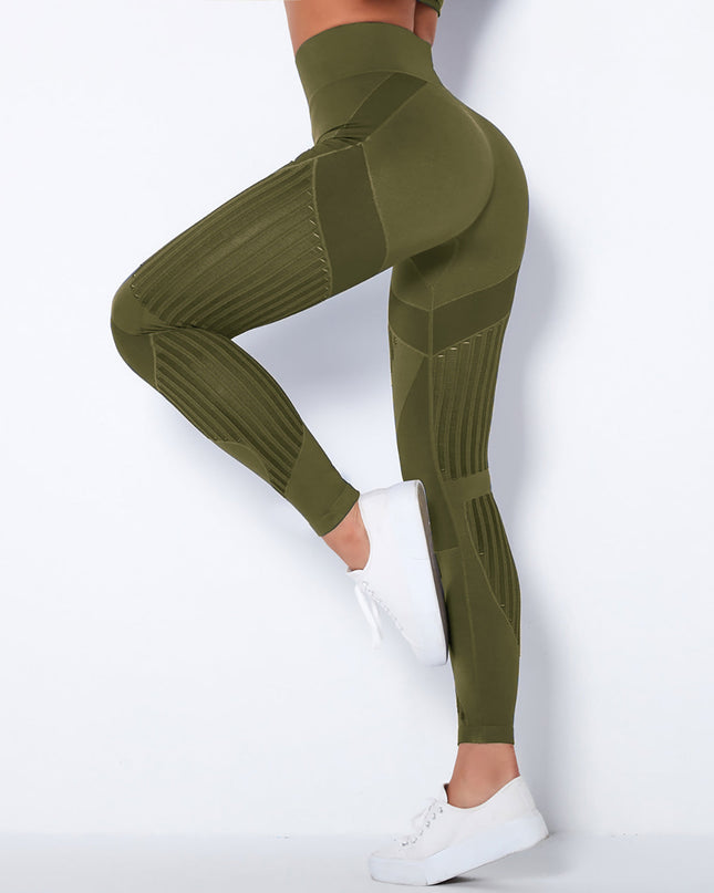 Aether | Women’s Sculpted Motion Leggings – Seamless Active Fit – Army Green