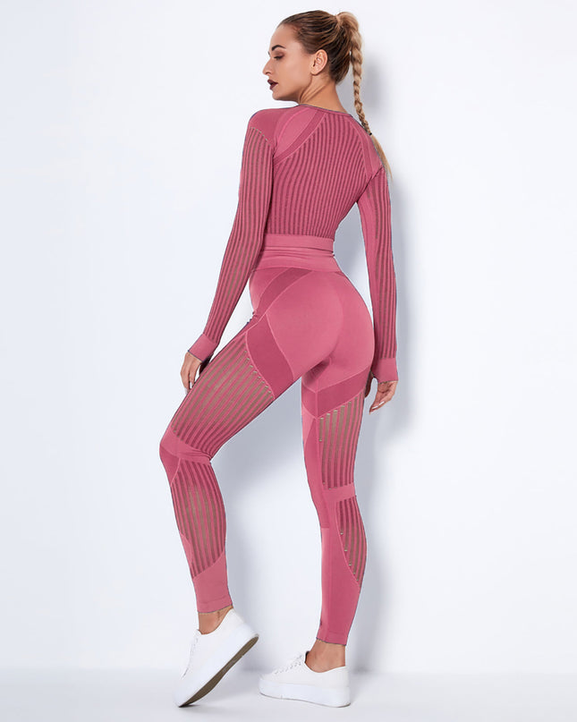 Aether | Women’s Sculpted Motion Leggings – Seamless Active Fit –  Pink