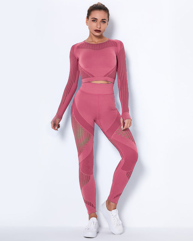 Aether | Women’s Sculpted Motion Leggings – Seamless Active Fit –  Pink