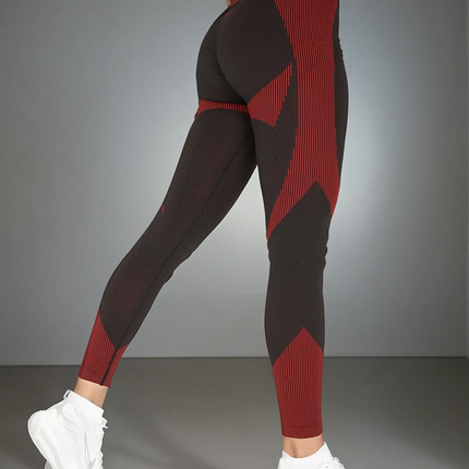 Aligné | Women’s Seamless Leggings – Embrace Your Form – Maroon