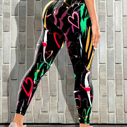 Amoire | Women’s Abstract Pattern Leggings – Elevated Everyday Look