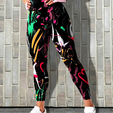 Amoire | Women’s Abstract Pattern Leggings – Elevated Everyday Look