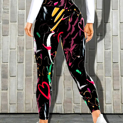 Amoire | Women’s Abstract Pattern Leggings – Elevated Everyday Look