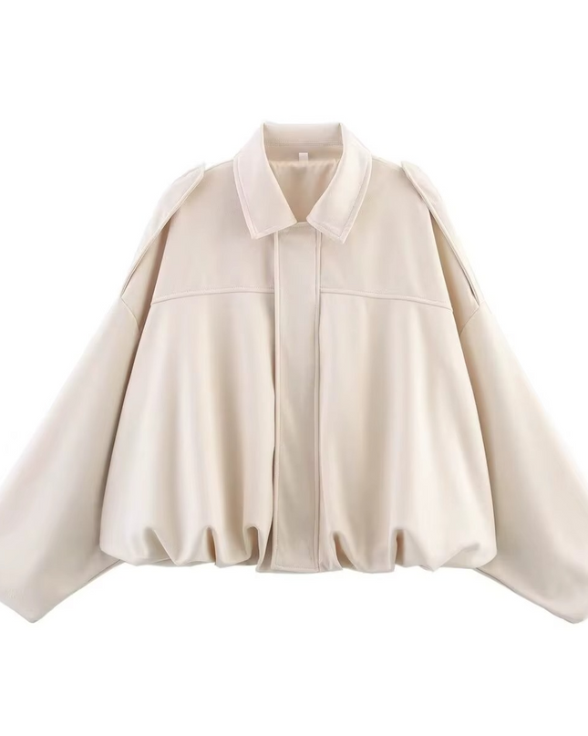 Ariana | Oversized Bomber Jacket – Cropped Jacket