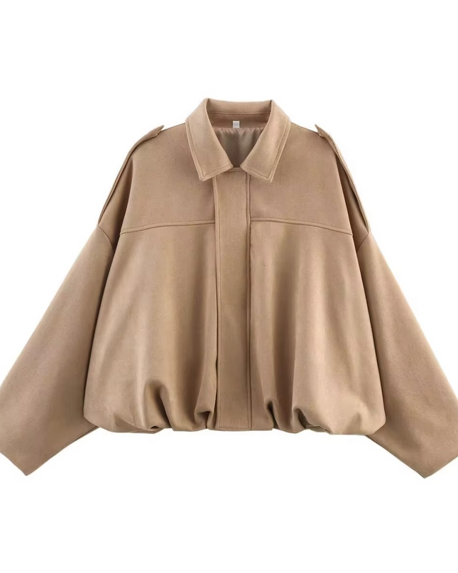 Ariana | Oversized Bomber Jacket – Cropped Jacket