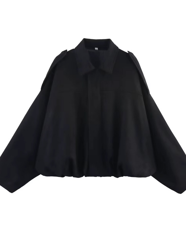 Ariana | Oversized Bomber Jacket – Cropped Jacket