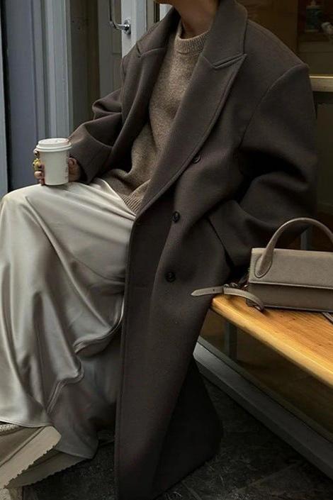 Ashmoor | Oversized Wool Blend Coat – Trench Coat