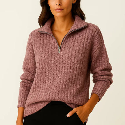 Aveline | Half-Zip Pullover – Half Zip Hoodie Knitwear