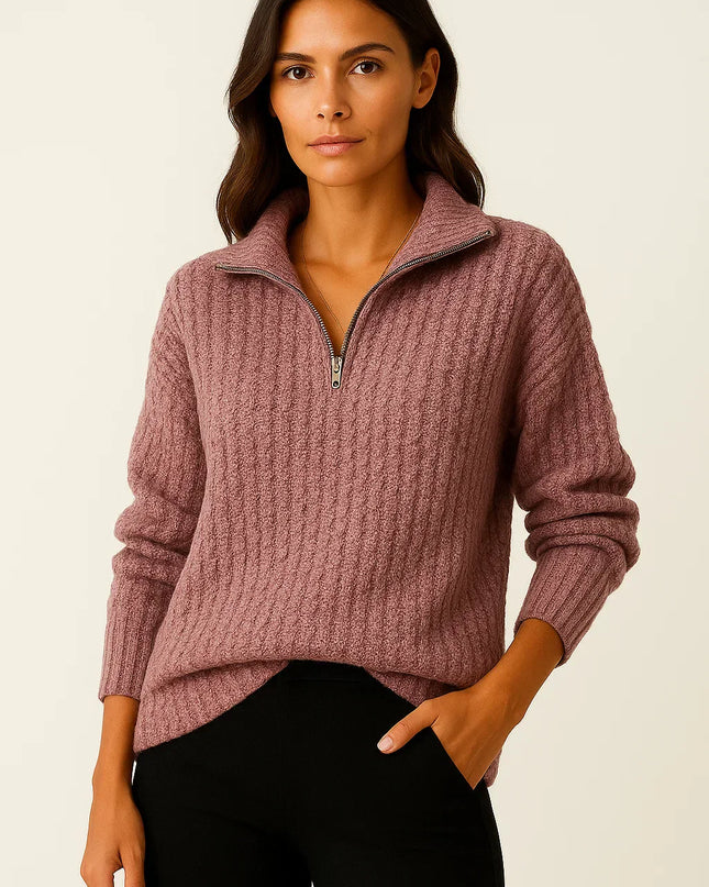 Aveline | Half-Zip Pullover – Half Zip Hoodie Knitwear