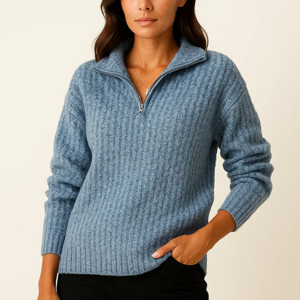 Aveline | Half-Zip Pullover – Half Zip Hoodie Knitwear