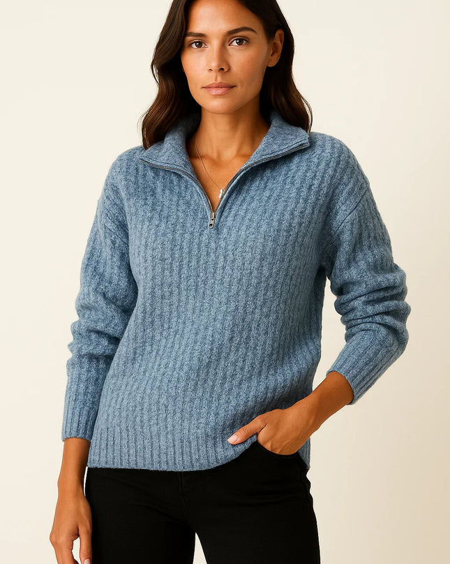 Aveline | Half-Zip Pullover – Half Zip Hoodie Knitwear