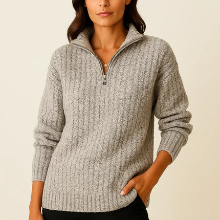 Aveline | Half-Zip Pullover – Half Zip Hoodie Knitwear