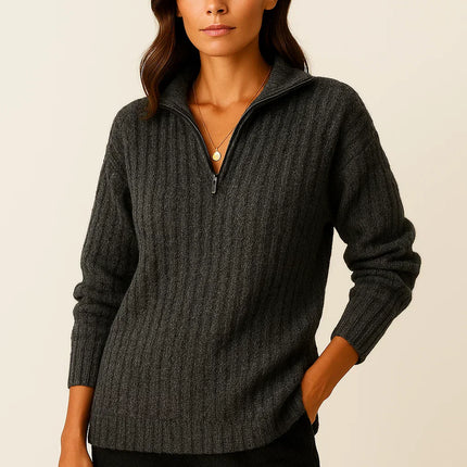 Aveline | Half-Zip Pullover – Half Zip Hoodie Knitwear