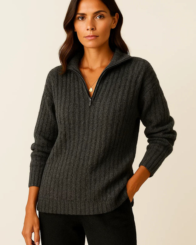 Aveline | Half-Zip Pullover – Half Zip Hoodie Knitwear