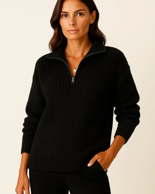 Aveline | Half-Zip Pullover – Half Zip Hoodie Knitwear