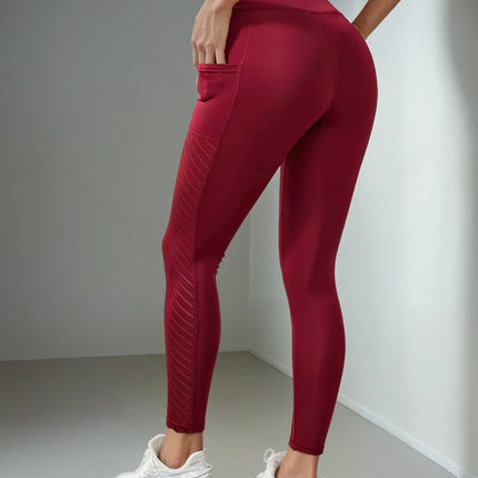 Avielle | Women’s Pocket Leggings – Functional Everyday Fit - Red