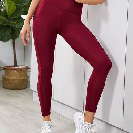 Avielle | Women’s Pocket Leggings – Functional Everyday Fit - Red