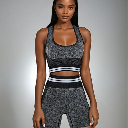 Horizon | Sports Bra for Women with Seamless Design – Space Black