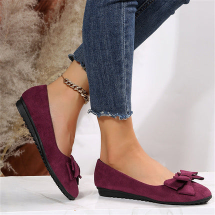 Blossia | Flat Shoes with Ribbon Accent
