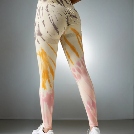 Caelis | Women’s Seamless Scrunch Leggings – Sleek Sculpt Style - Sunshine