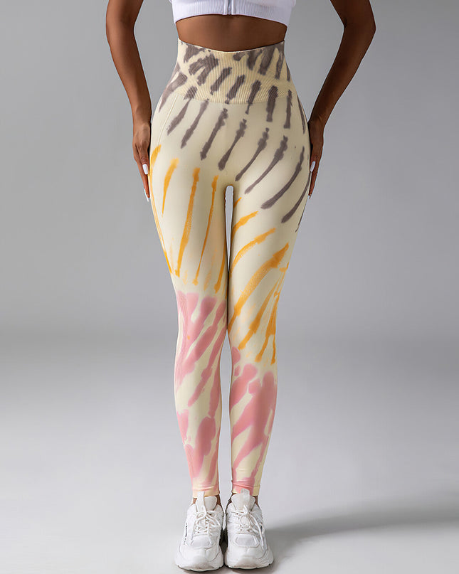 Caelis | Women’s Seamless Scrunch Leggings – Sleek Sculpt Style - Sunshine