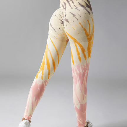 Caelis | Women’s Seamless Scrunch Leggings – Sleek Sculpt Style - Sunshine