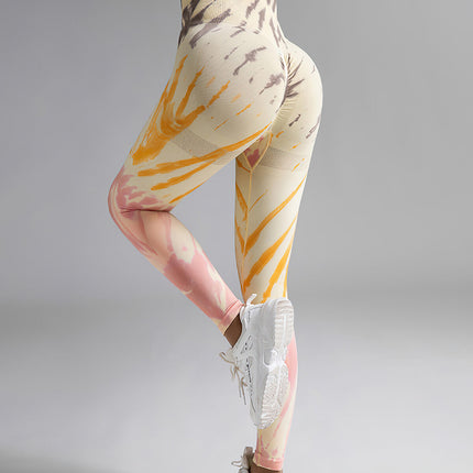 Caelis | Women’s Seamless Scrunch Leggings – Sleek Sculpt Style - Sunshine