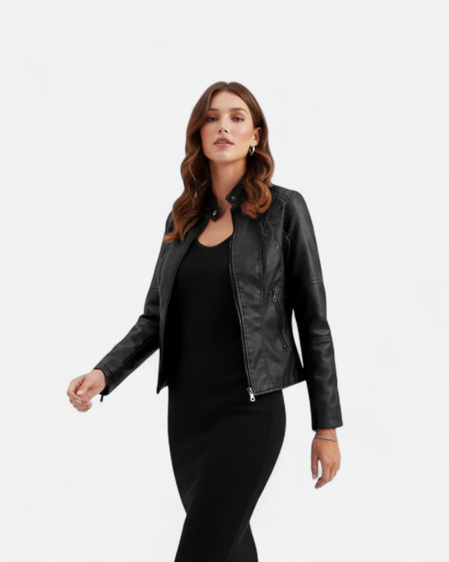 Calden | Casual Spring Jacket – Stand Collar Cropped Fit