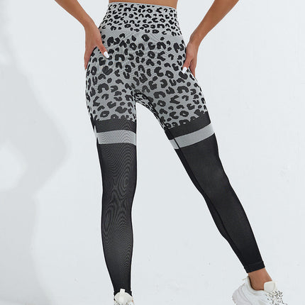 Callista | Women’s Leopard Leggings – Bold Seamless Style - Black
