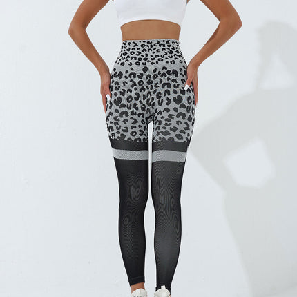 Callista | Women’s Leopard Leggings – Bold Seamless Style - Black
