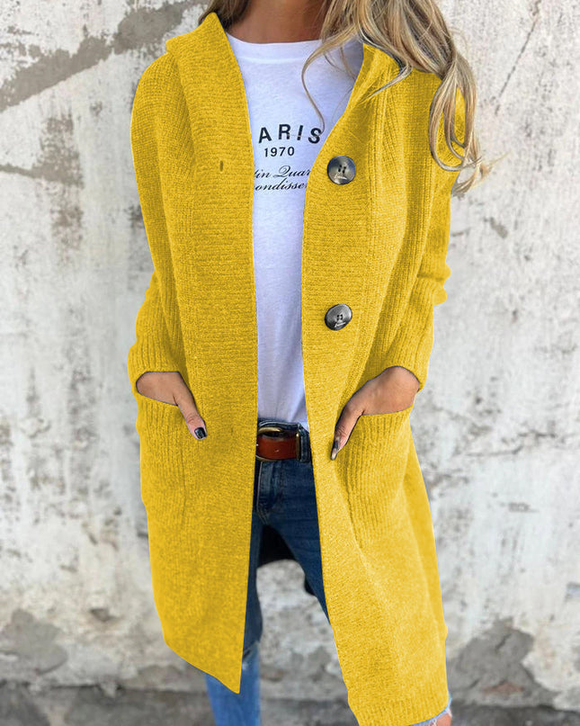 Cardella | Long Knit Cardigan with Buttons – Knitwear