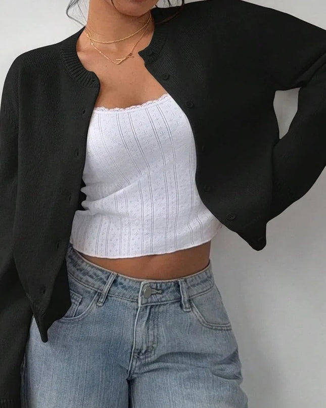 Cardinelle | Buttoned Knitwear Cardigan – Boyfriend Cardigan