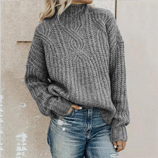 Crestvale | Casual Knitted Turtleneck – Roll Neck Sweater