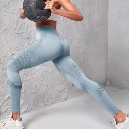 Dahlira | Women’s Seamless Leggings – Smooth Performance Fit - Blue